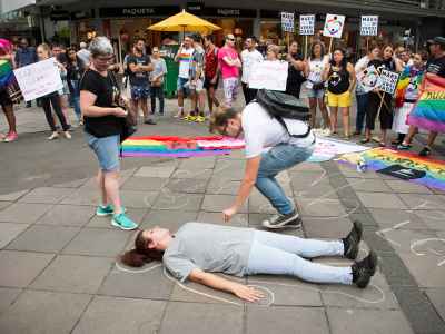 Protesto contra homofobia 
