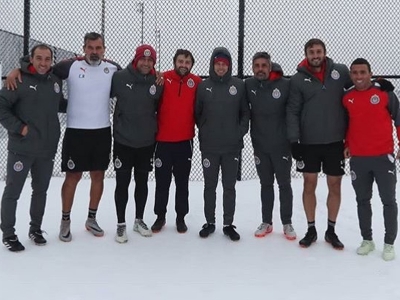 Jogadores do Chivas em Toronto