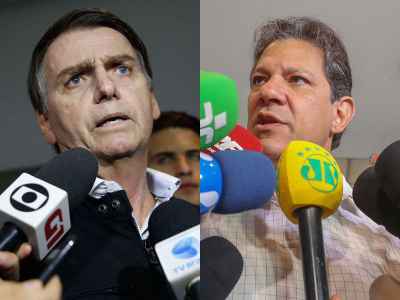 Jair Bolsonaro e Fernando Haddad