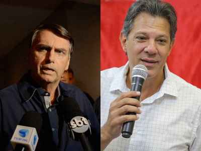 Jair Bolsonaro e Fernando Haddad