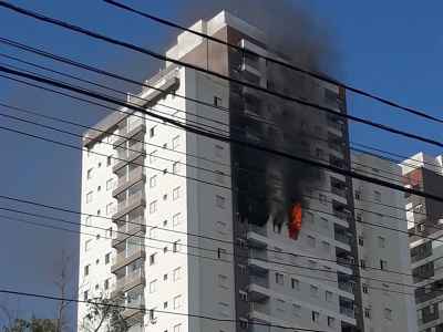 Apartamento em chamas