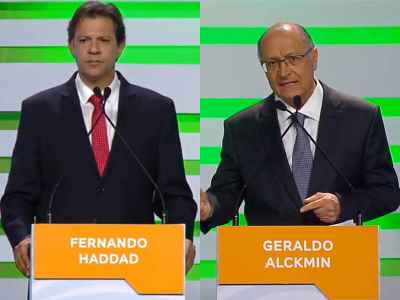 Haddad e Alckmin em debate