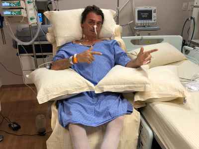 Jair Bolsonaro no hospital 