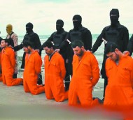 Na praia - Cristãos egípcios foram decapitados em série (Divulgação)