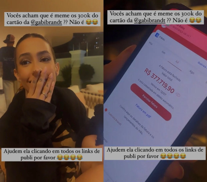 Influenciadora digital publicou um story no qual teve sua tela do celular filmada por uma amiga. Internautas cobraram noção