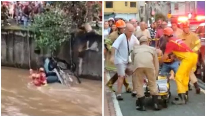 Carro Capota Cai Dentro De Rio E V Timas S O Resgatadas