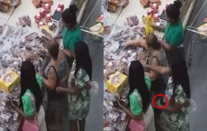 Um trio de mulheres fizeram a ação de forma orquestrada para furtar a carteira