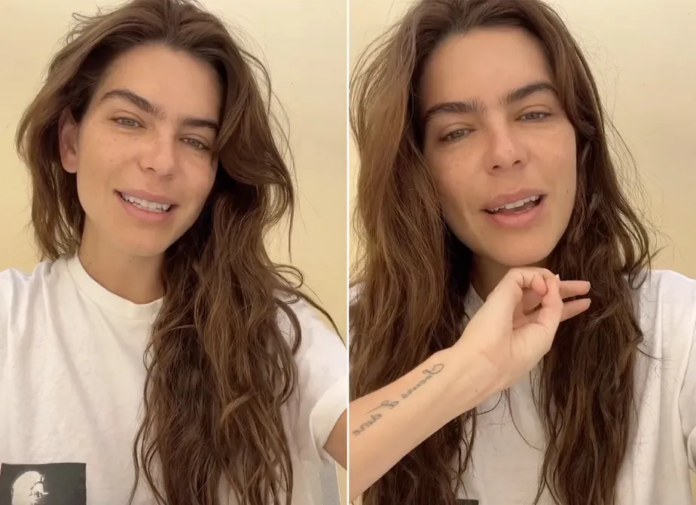 A modelo Mariana Goldfarb relatou que visa ser a sua melhor versão