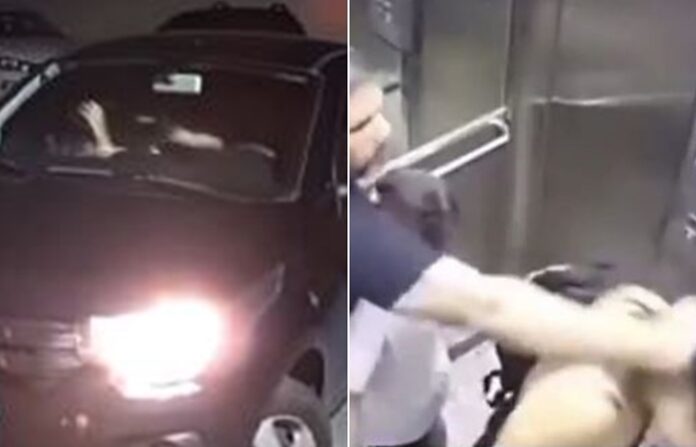 Série de agressões do médico foram flagrados dentro de carro e de elevador
