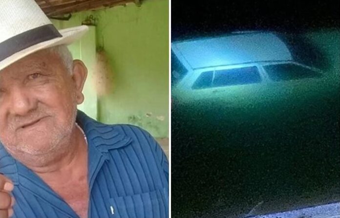 Antes de falecer, o idoso conseguiu sair do próprio veículo, mas não resistiu